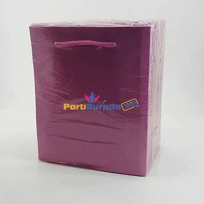 1417-Karton-Canta-25li-Duz-Pembe