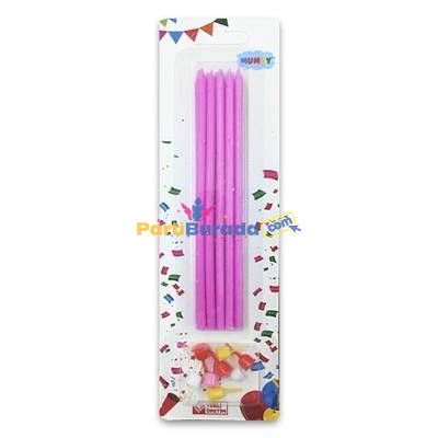 15-Cm-Pembe-Mum-10lu