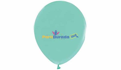 B.E-10-Inc-Pastel-Su-Yesili-22-Gr-Balonlar-100lu