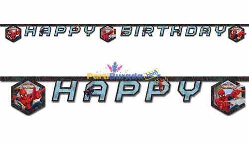 B.E-Lisansli-Spiderman-Happy-Birthday-Set