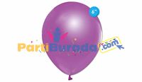 B.E.-6-INC-YUVARLAK-METALIK-ACIK-VIOLET-BALON