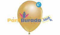 B.E.-6-Inc-Yuvarlak-Metalik-Gold-Balon