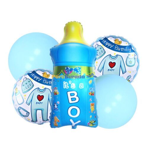 Biberon-Mavi-Baby-Boy-Folyo-5li-Set