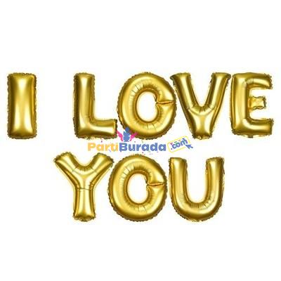 Gold-I-Love-You-Folyo-Balon