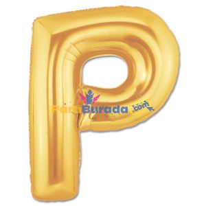 Gold-P-Folyo-Balon-16-Inc