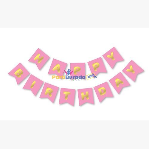 Pembe-Gold-Happy-Yaldizli-Banner