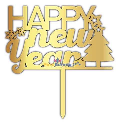 Pleksi-Yazi-Gold-Happy-New-Year