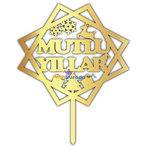 Pleksi-Yazi-Gold-Yilbasi-Mutlu-Yillar